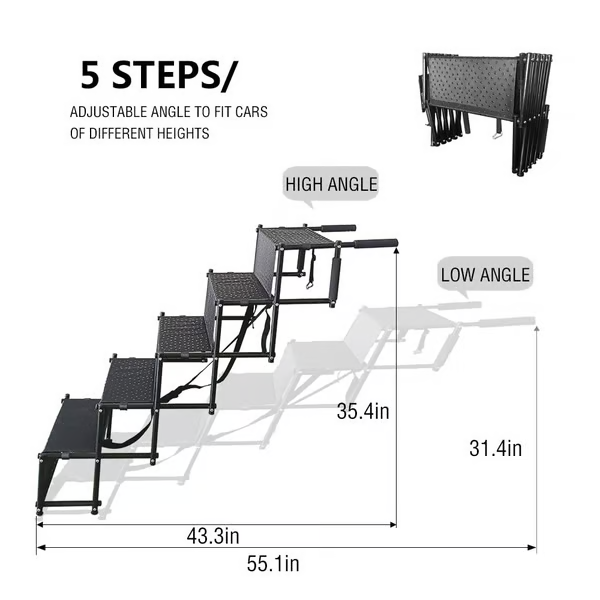 Upgraded Dog Car Ramp: Improved Stability