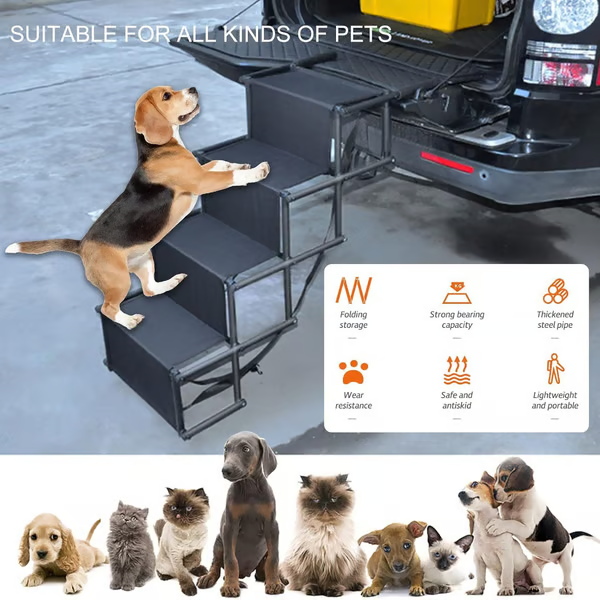 Upgraded Dog Car Ramp: Improved Stability