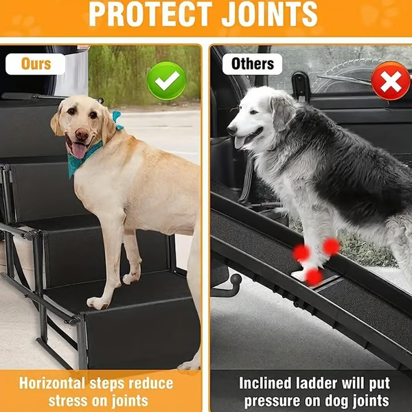 Upgraded Dog Car Ramp: Improved Stability
