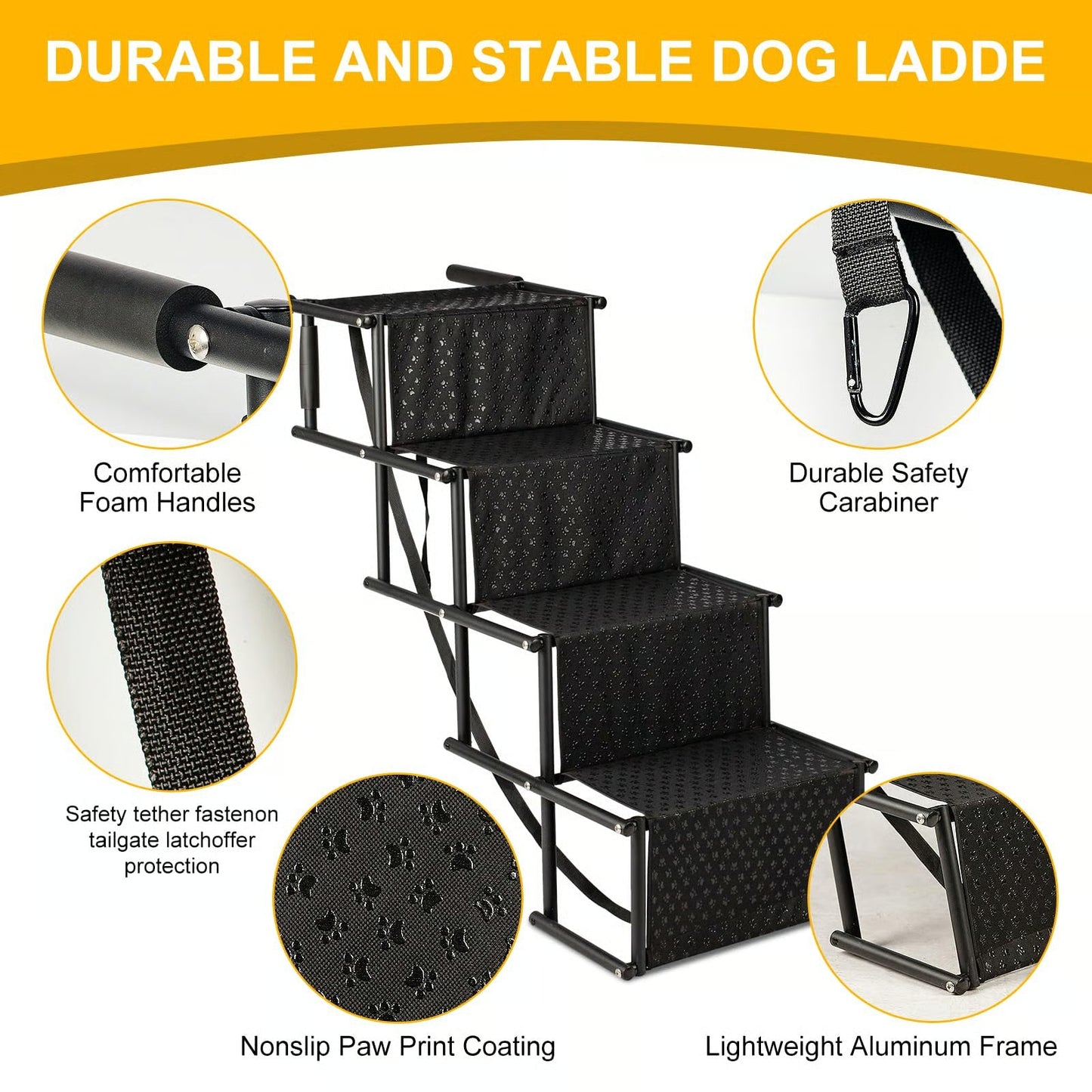 Upgraded Dog Car Ramp: Improved Stability