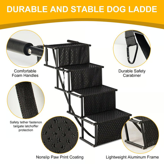 Upgraded Dog Car Ramp: Improved Stability