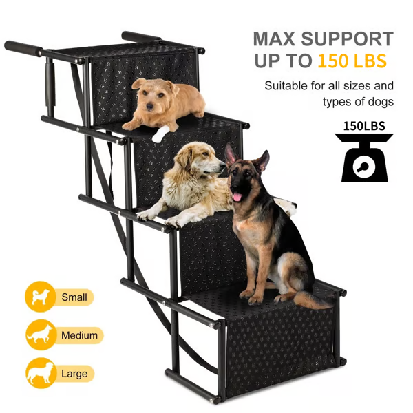 Upgraded Dog Car Ramp: Improved Stability